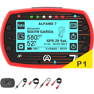 Alfano 7 1T A1075 Data Logger with Water Temperature